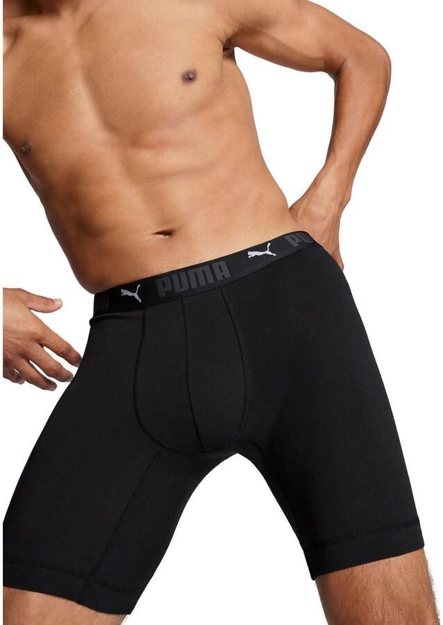 PUMA Boxershort MEN SPORT COTTON LONG BOXERS 2P (2 stuks Set van 2) - Foto 2