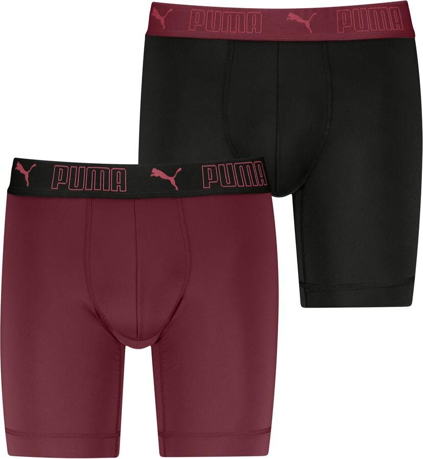 PUMA Boxershort MEN SPORT MICROFIBER LONG BOXERS 2P (2 stuks Set van 2) - Foto 3