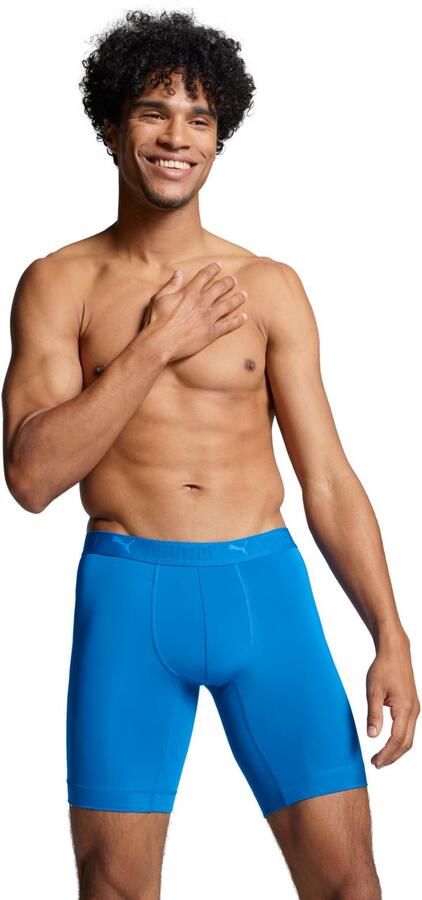 Puma Boxershort met elastische band met logo in een set van 2 stuks model 'Sport' - Foto 5