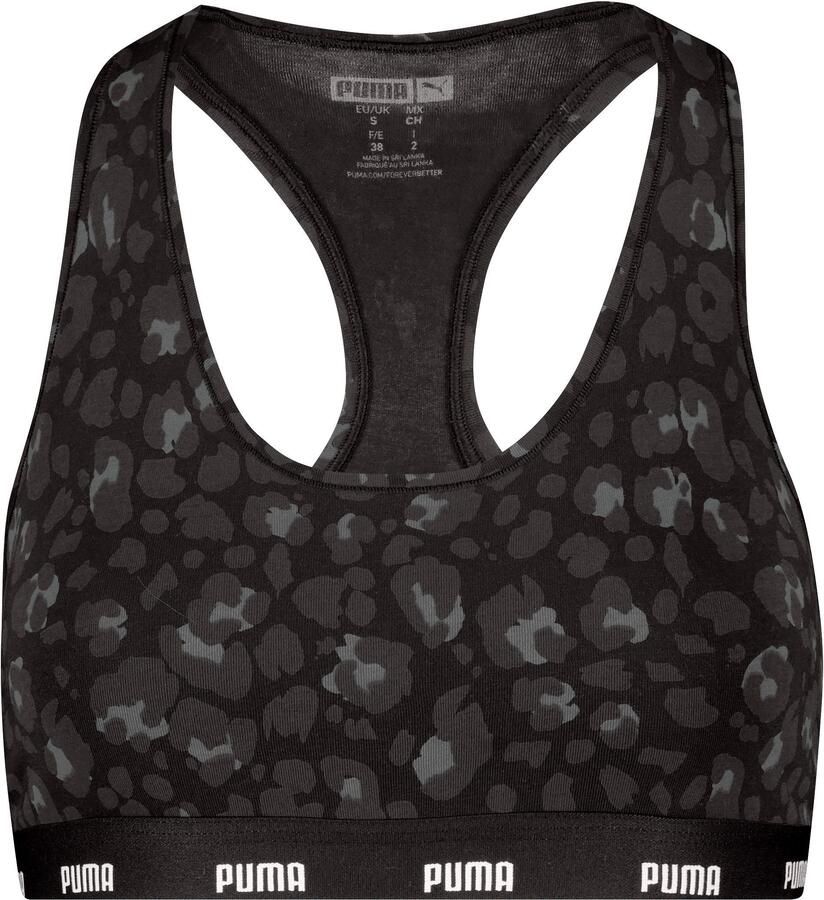 PUMA Crop-top WO PRINTED RACER BACK TOP Animal-design logo ronde hals - Foto 2