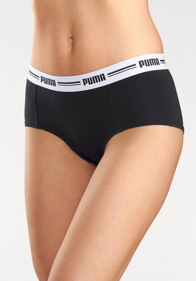 PUMA Hipster WOMEN MINI SHORT 2P PACK met opvallende logo-tailleband (2 stuks Set van 2) - Foto 7