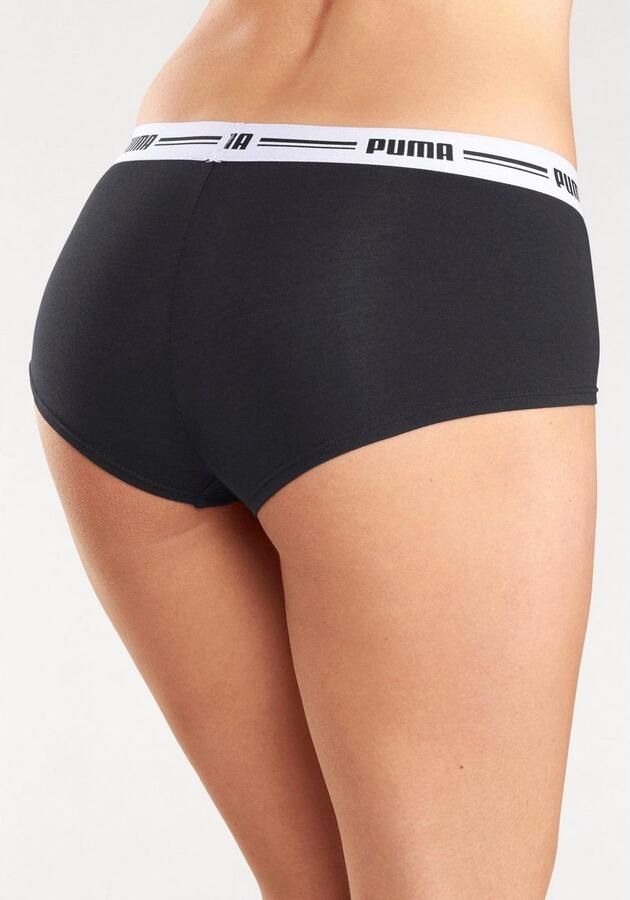 PUMA Hipster WOMEN MINI SHORT 2P PACK met opvallende logo-tailleband (2 stuks Set van 2) - Foto 4