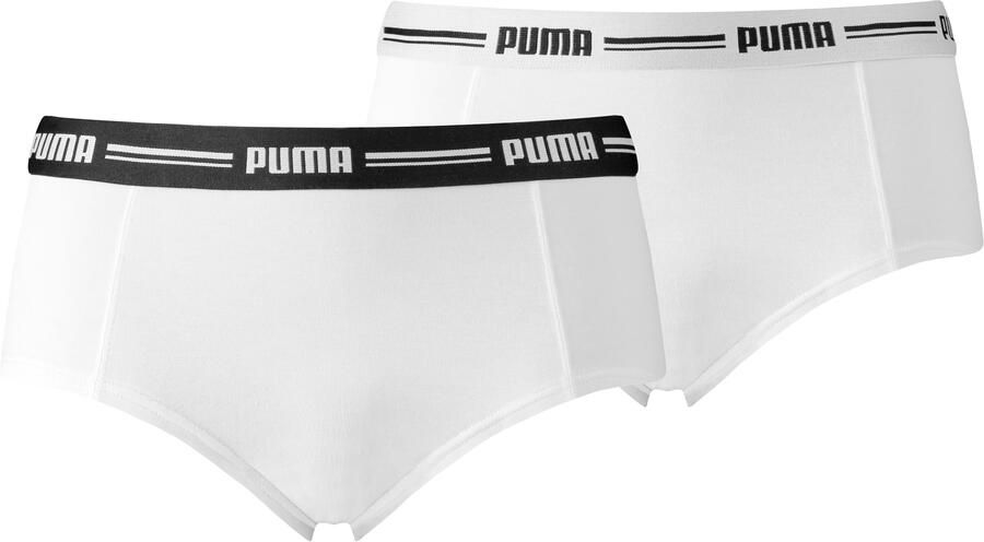 PUMA Hipster WOMEN MINI SHORT 2P PACK met opvallende logo-tailleband (2 stuks Set van 2) - Foto 5