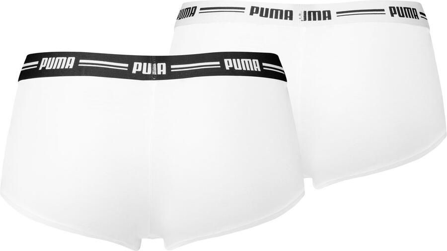 PUMA Hipster WOMEN MINI SHORT 2P PACK met opvallende logo-tailleband (2 stuks Set van 2) - Foto 4
