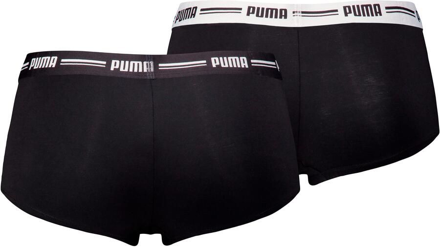 PUMA Hipster WOMEN MINI SHORT 2P smalle logo-elastische band (Set van 2) - Foto 3