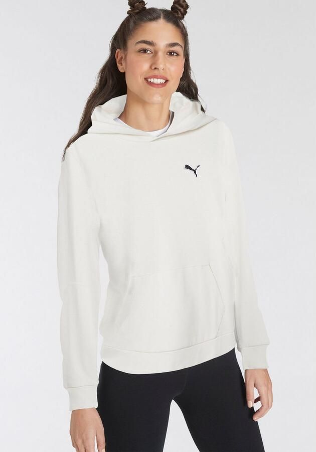 Puma Klassieke Hoodie met Logo Beige Dames - Foto 3