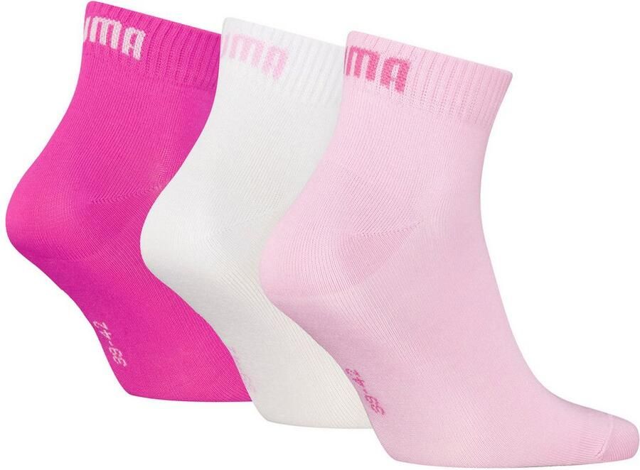 PUMA Korte sokken Ademend ribboorden zachte katoenmix (3 paar) - Foto 4