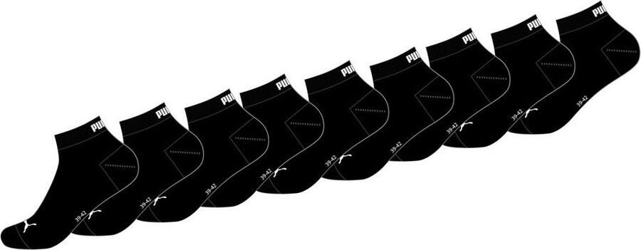 PUMA Korte sokken Ade d vochtregulerend ribboorden (9 paar) - Foto 4
