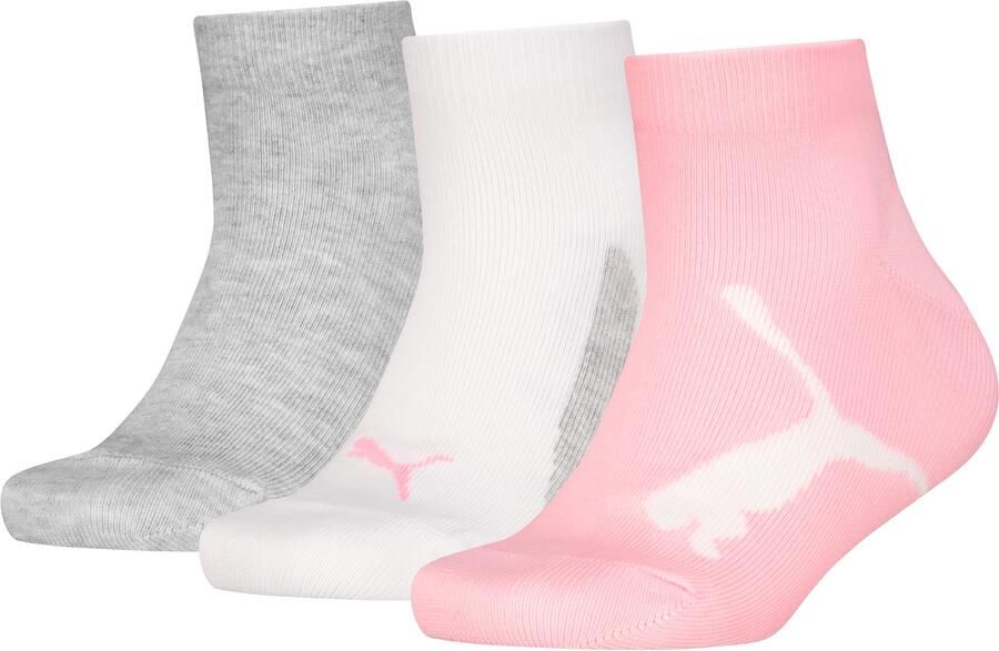 PUMA Korte sokken KIDS BWT QUARTER 3P met versterkte teenconstructie (Set van 3) - Foto 2