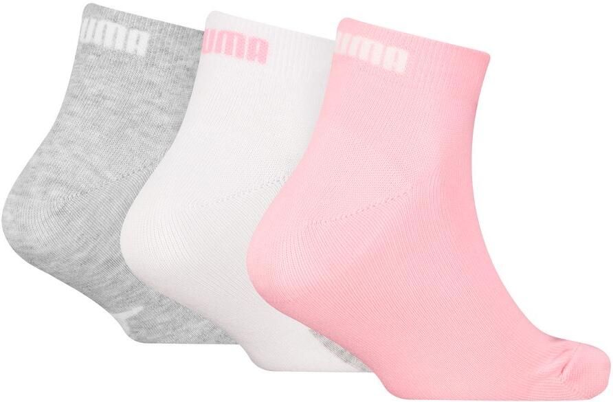 PUMA Korte sokken KIDS BWT QUARTER 3P met versterkte teenconstructie (Set van 3)