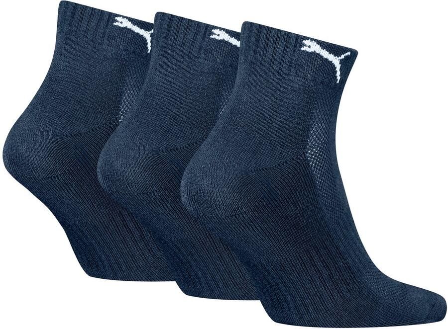 PUMA Korte sokken met gebreid logo in de tailleband (3 paar Set van 3) - Foto 2