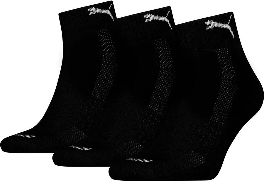 PUMA Korte sokken met gebreid logo in de tailleband (3 paar Set van 3) - Foto 2