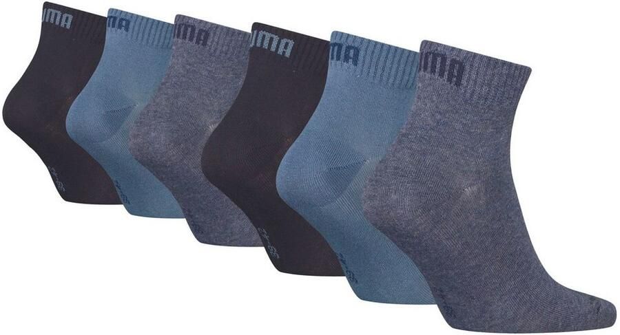 PUMA Korte sokken met ribboorden (6 paar) - Foto 2