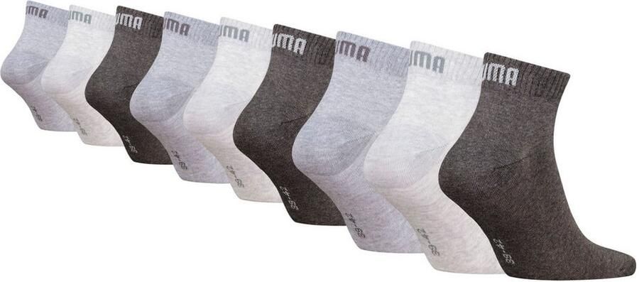 PUMA Korte sokken met ribboorden logo-geborduurde details (9 paar 9-pack) - Foto 2