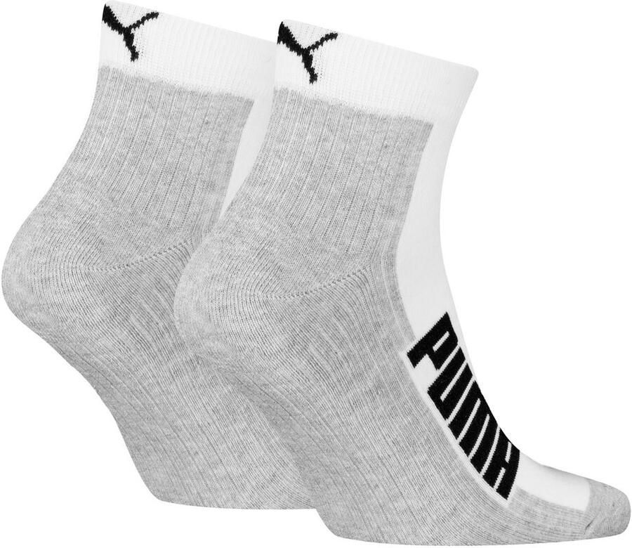PUMA Korte sokken UNISEX BWT CUSHIONED QUARTER 2P (2 paar)