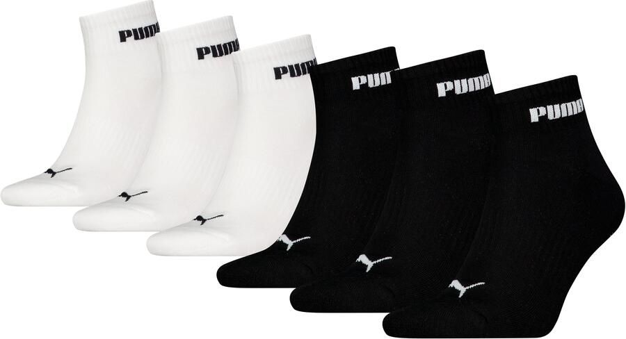 PUMA Korte sokken UNISEX CUSH NEXT QUARTER 6P ECOM (Set van 6) - Foto 2
