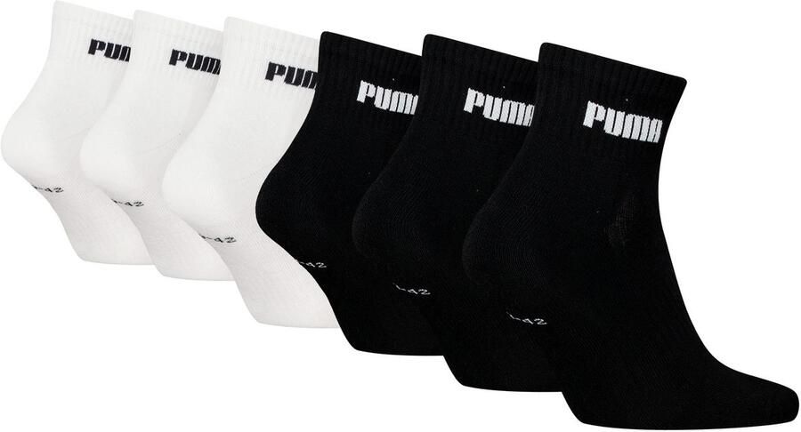 PUMA Korte sokken UNISEX CUSH NEXT QUARTER 6P ECOM (Set van 6)