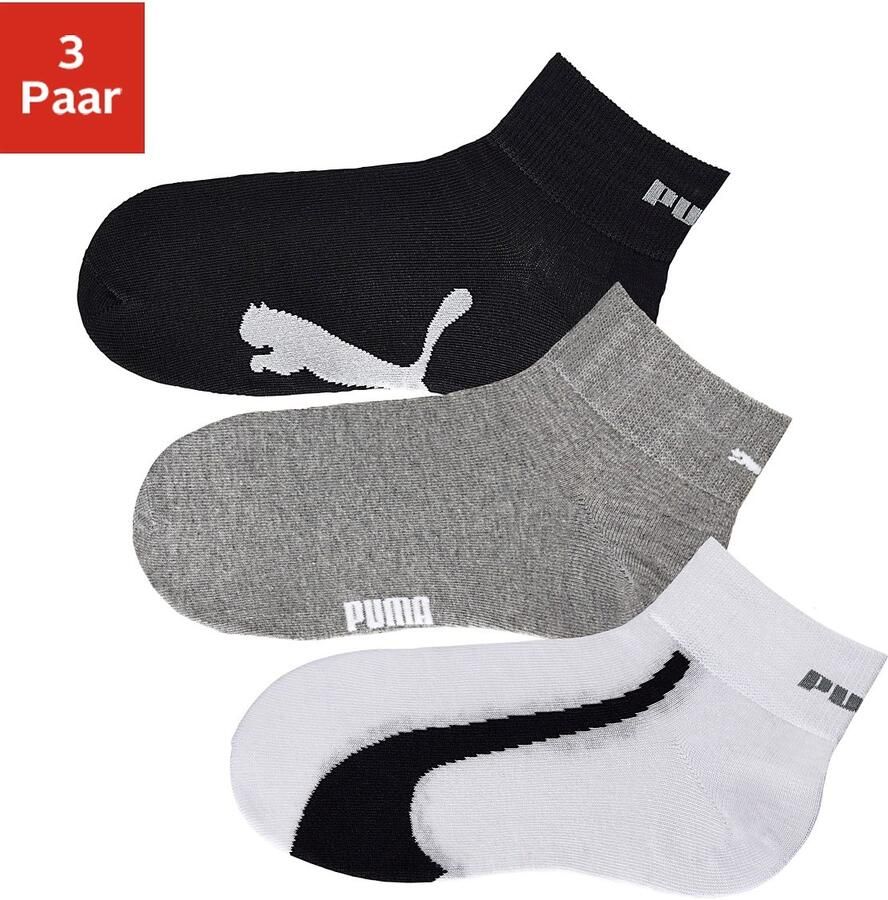 PUMA Korte sokken UNISEX LIFESTYLE QUARTER 3P (3 paar 3 paar) - Foto 3