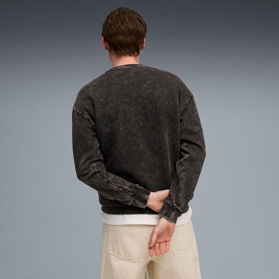 PUMA Shirt met lange mouwen ESS ELEVATED RELAXED WASH CREW FL