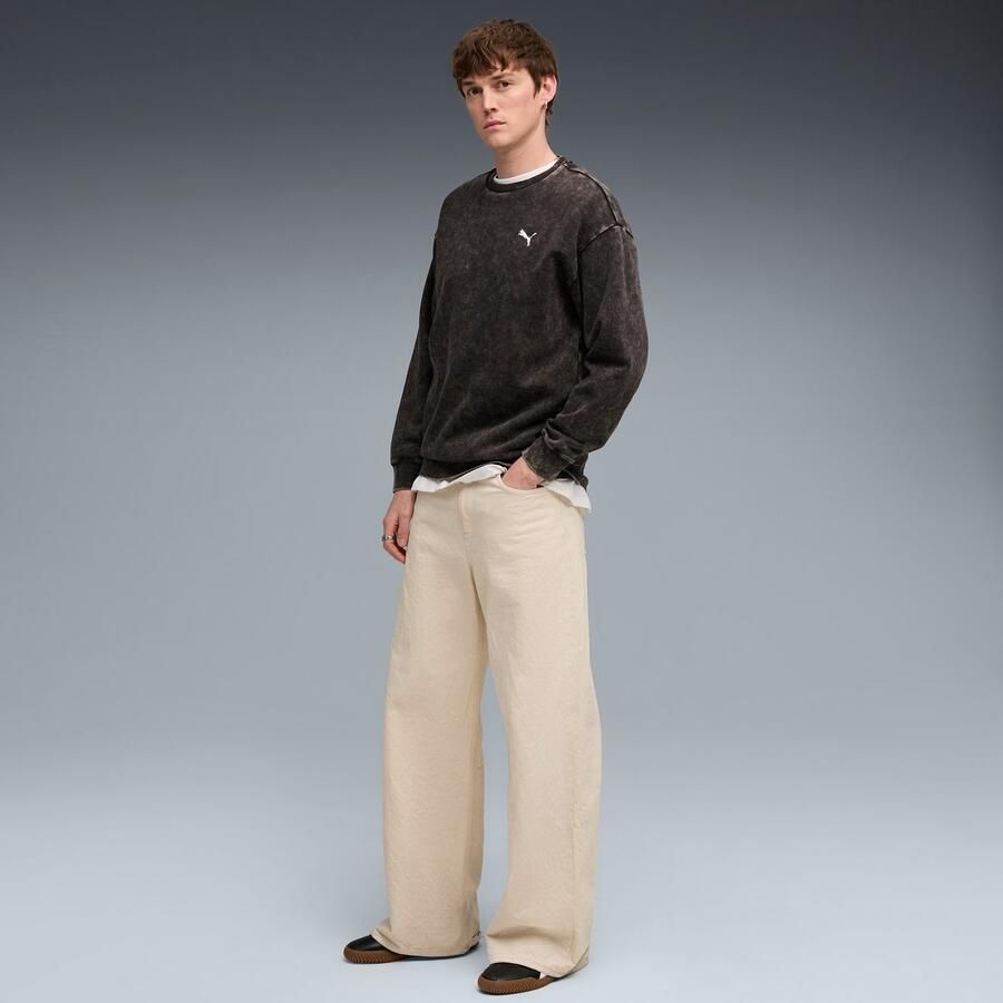 PUMA Shirt met lange mouwen ESS ELEVATED RELAXED WASH CREW FL - Foto 2