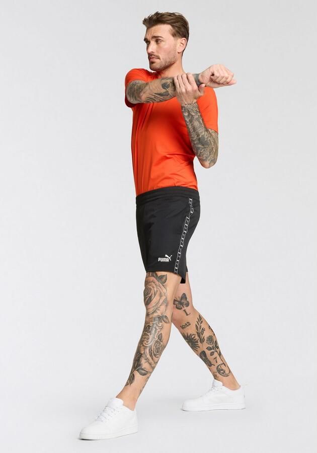 PUMA Short ESS TAPE WOVEN SHORTS 5" voor heren tape-stripes aan het been - Foto 2