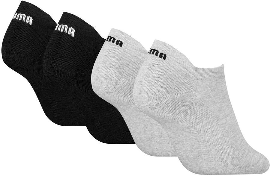 PUMA Sneakersokken WO CUSHIONED SNEAKER 4P ECOM (Set van 4)