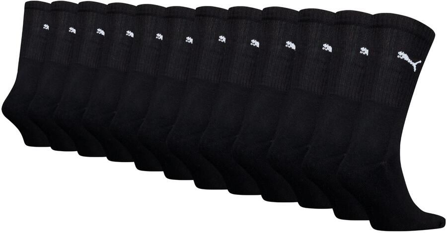 PUMA Sokken CREW SOCK 12P ECOM Gepolsterde zool voor schokdemping en extra comfort (12 paar)