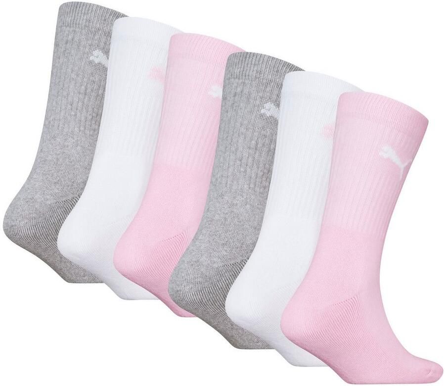 PUMA Sokken JUNIOR CREW SOCK 6P ECOM gepolsterde zool voor extra comfort (6 paar 6 paar)