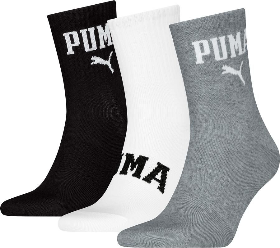 PUMA Sokken met meerdere logo's (3 paar Set van 3) - Foto 3