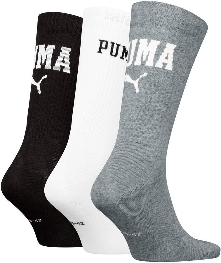 PUMA Sokken met versterkte tenen en hielen (3 paar Set van 3)