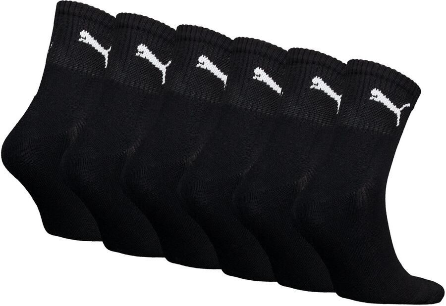 PUMA Sokken SHORT CREW 6P UNISEX ECOM Gepolsterde zool voor schokdemping en extra comfort (6 paar)