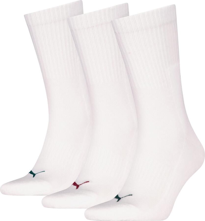 PUMA Sokken UNISEX CUSHIONED NEXT CREW 3P met zoneschumping voor extra comfort (3 paar 3 paar)