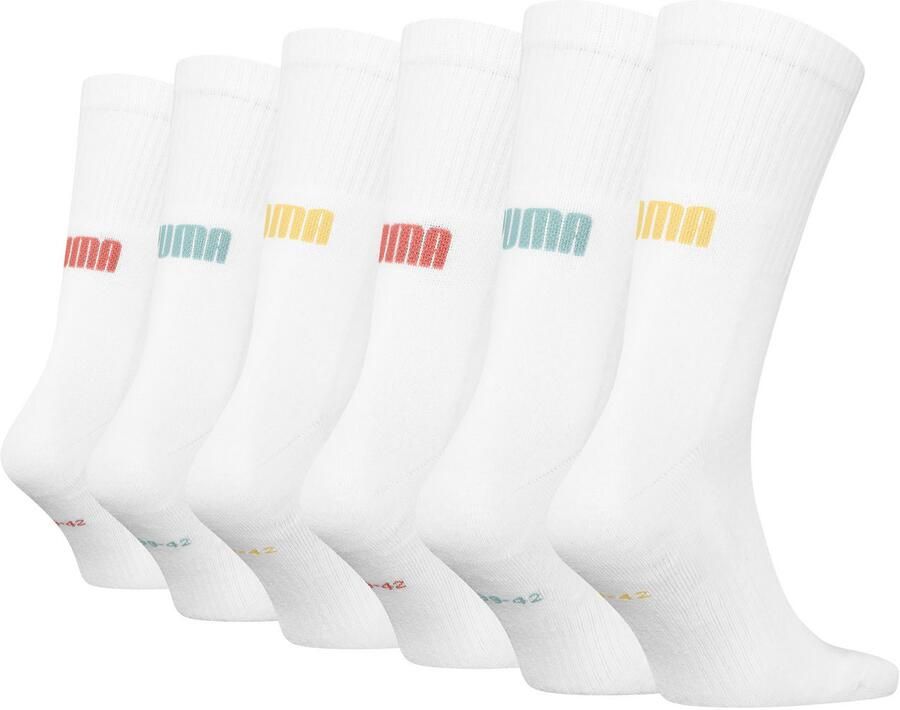 PUMA Sokken UNISEX CUSHIONED NEXT CREW 6P ECOM (6 paar)