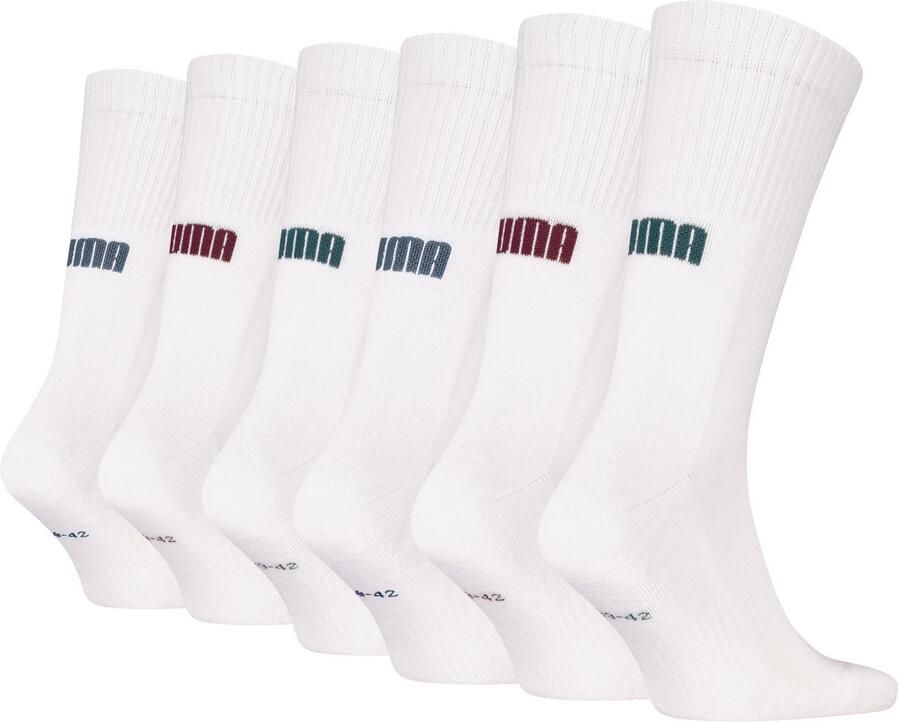PUMA Sokken UNISEX CUSHIONED NEXT CREW 6P ECOM (6 paar)