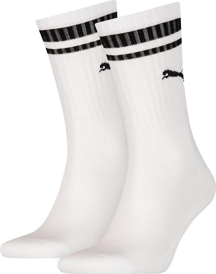 PUMA Sokken UNISEX HERITAGE CREW SOCK Comfort-pasvorm gewatteerde zool (2 paar)