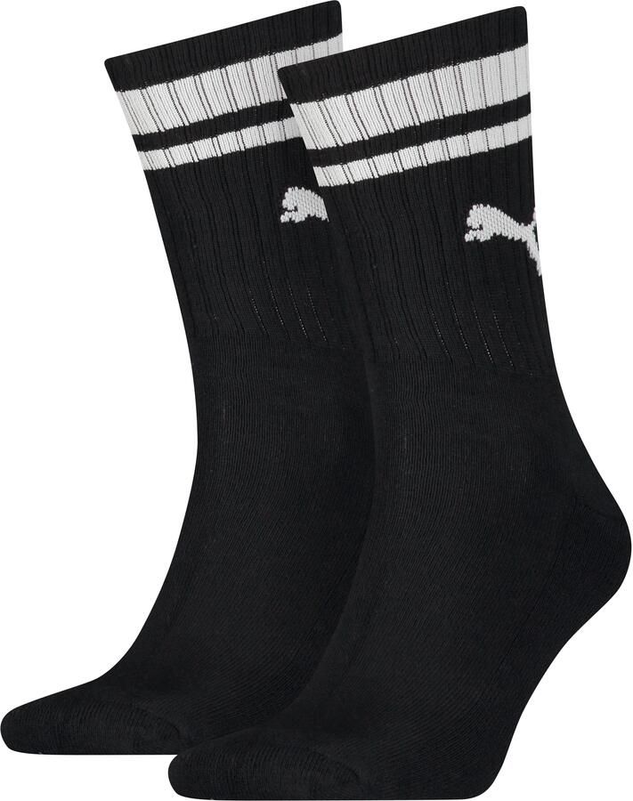 PUMA Sokken UNISEX HERITAGE CREW SOCK Comfort-pasvorm gewatteerde zool (2 paar)