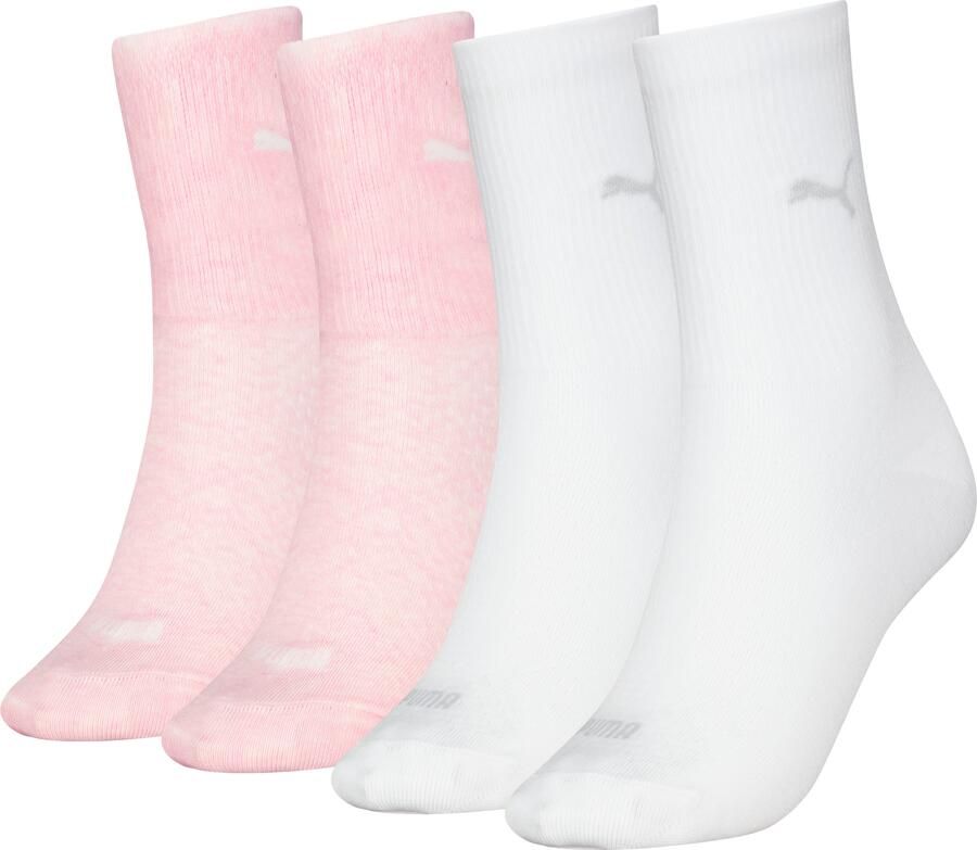 PUMA Sokken WO SOCK 4P ECOM met ondersteunende voetboogstructuur (Set van 4)