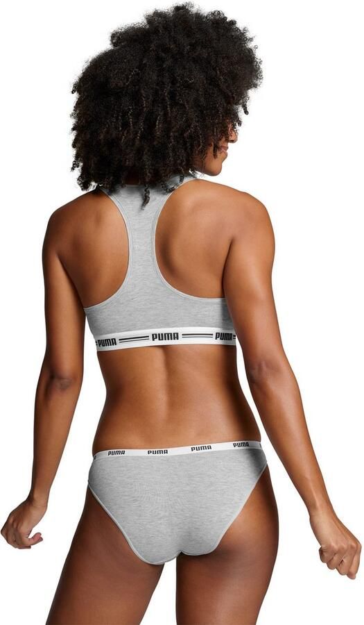 PUMA Sportbustier WOMEN RACER BACK TOP 1P HANG Racerback-rug logo-onderborstband zonder beugel elastisch - Foto 5