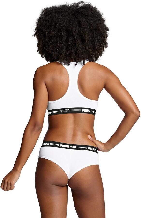 PUMA Sportbustier WOMEN RACER BACK TOP 1P HANG Racerback-rug logo-onderborstband zonder beugel elastisch - Foto 6