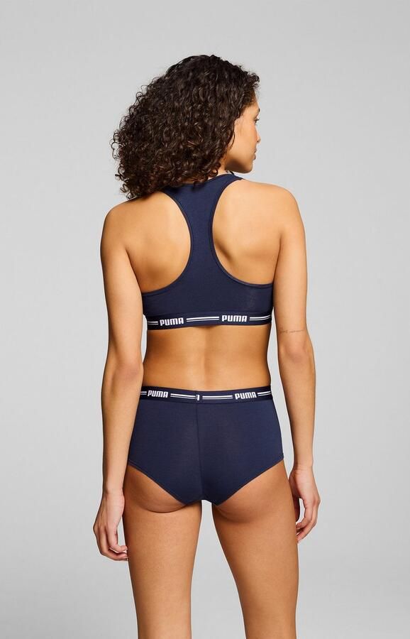 PUMA Sportbustier WO RACER BACK TOP 1P HANG Racerback-rug logo-onderborstband zonder beugel elastisch - Foto 4