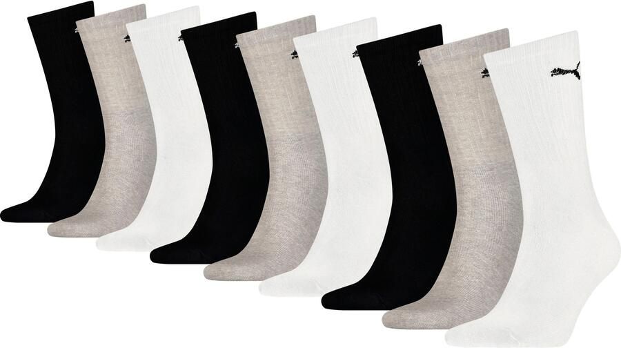 Puma Sokken met labeldetail in een set van 9 paar model 'UNISEX CREW SOCK' - Foto 5