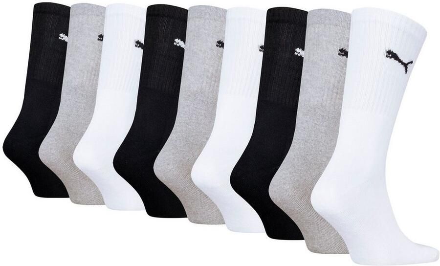 Puma Sokken met labeldetail in een set van 9 paar model 'UNISEX CREW SOCK' - Foto 3