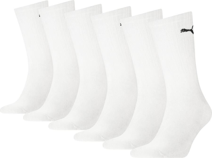 PUMA Sportsokken UNISEX CREW SOCK 6P ECOM Cat-logo frotté-zool ribgebord (6 paar) - Foto 2