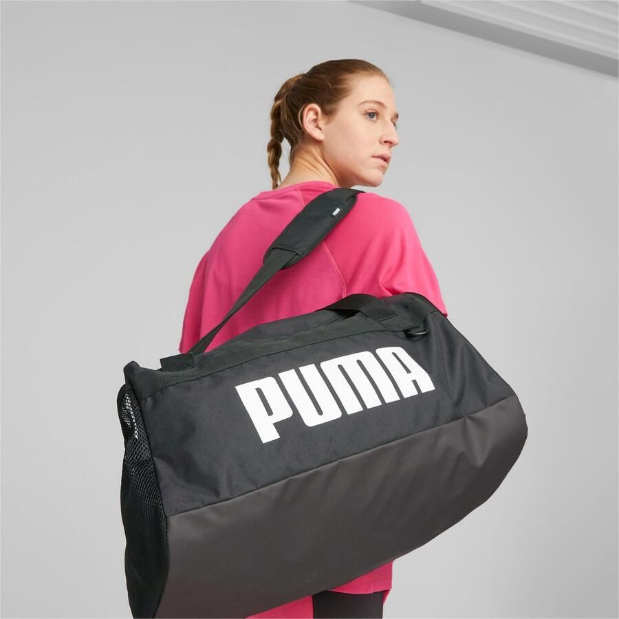 Puma sporttas Challanger Duffel S 35L zwart wit Logo