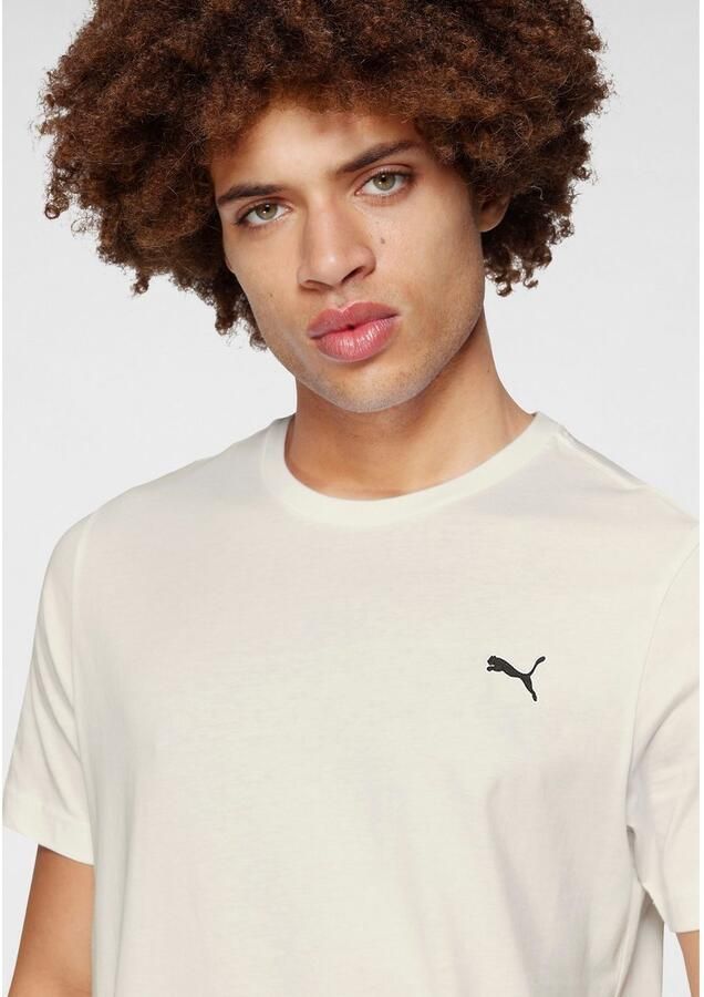 Puma Crème Geborduurd Logo T-shirt Beige Heren - Foto 3