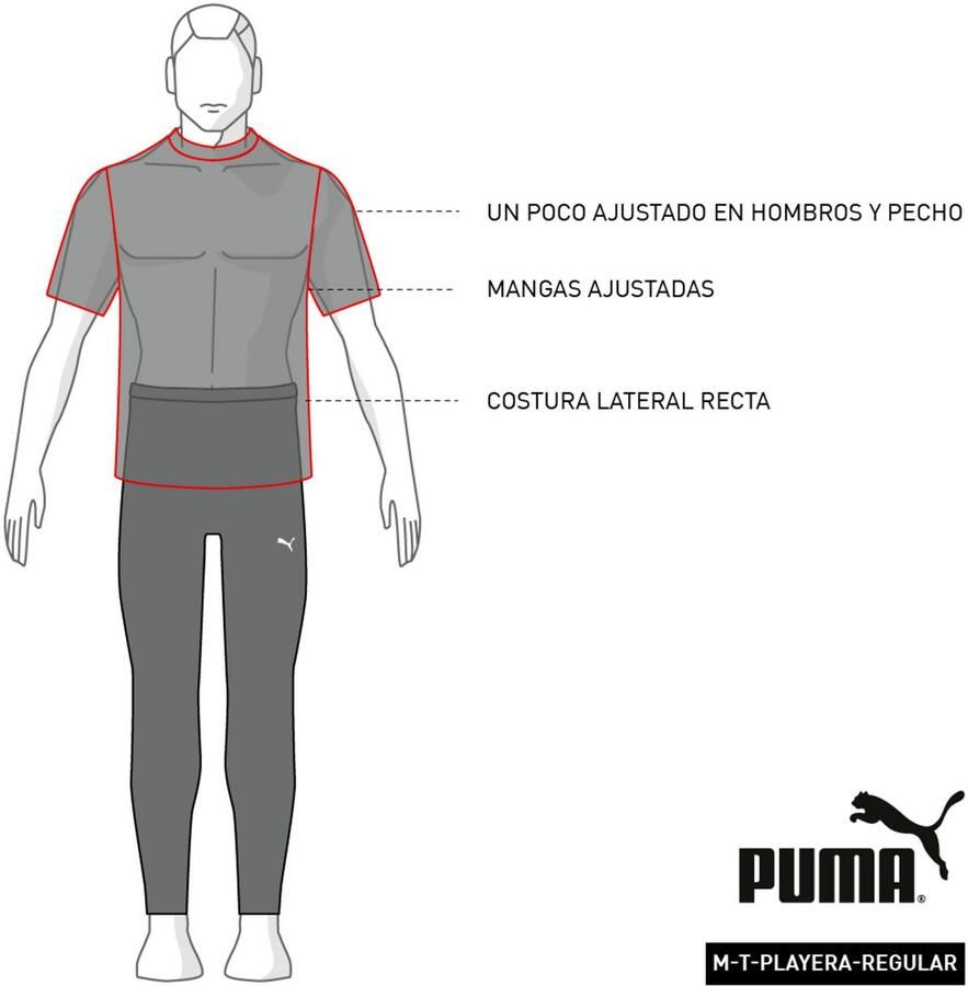 Puma Crème Geborduurd Logo T-shirt Beige Heren