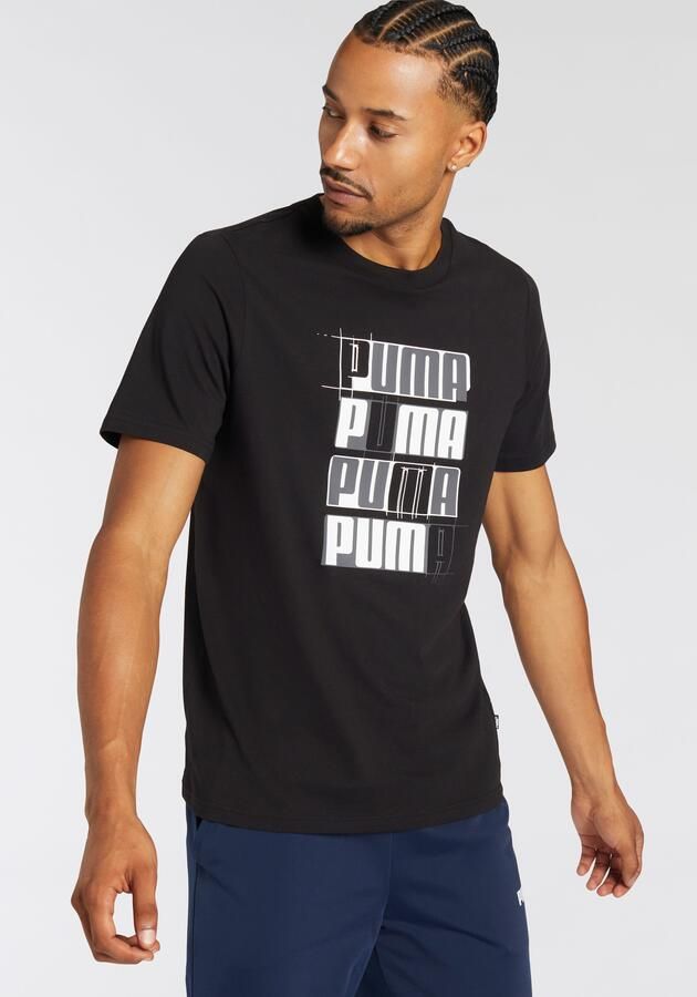 Puma Essentiële Logo T-shirt Zwart Black Heren - Foto 4