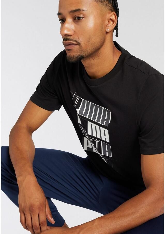 Puma Essentiële Logo T-shirt Zwart Black Heren - Foto 2