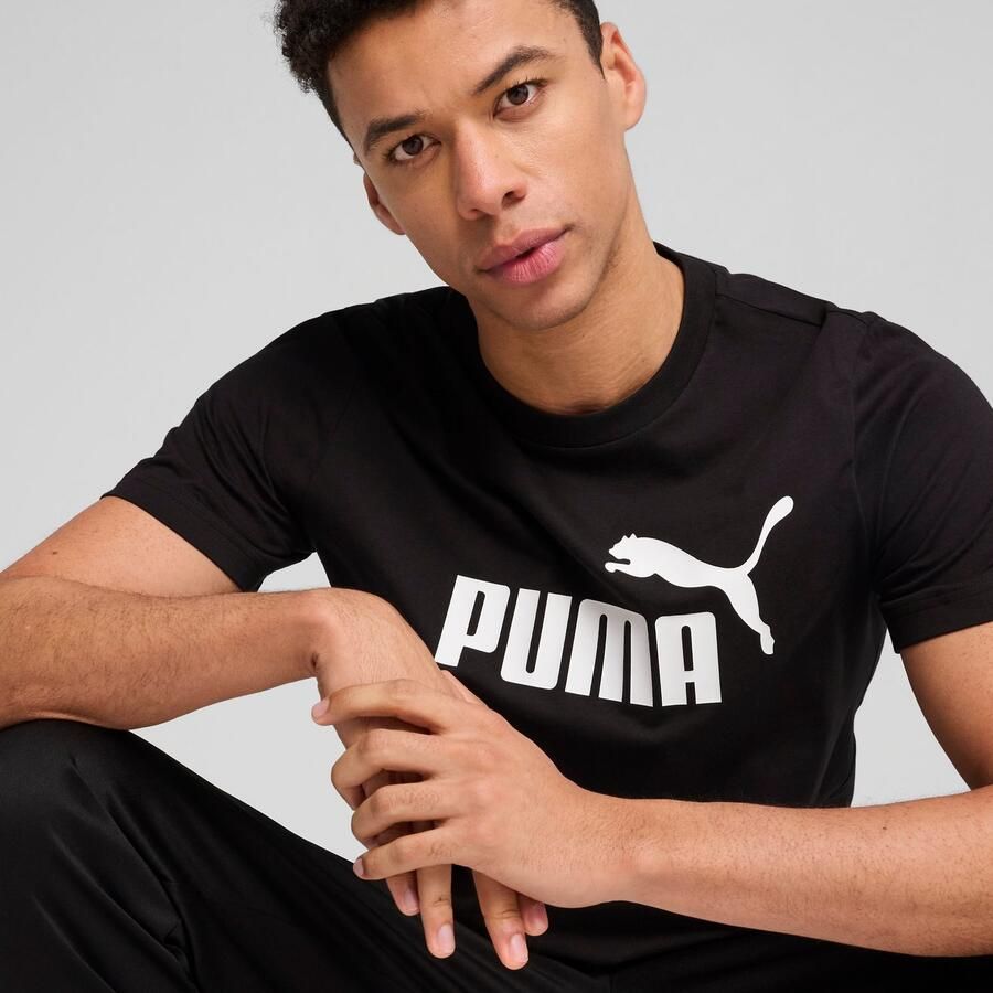 PUMA T-shirt ESS NO. 1 LOGO TEE Basic heren T-shirt met logo - Foto 3