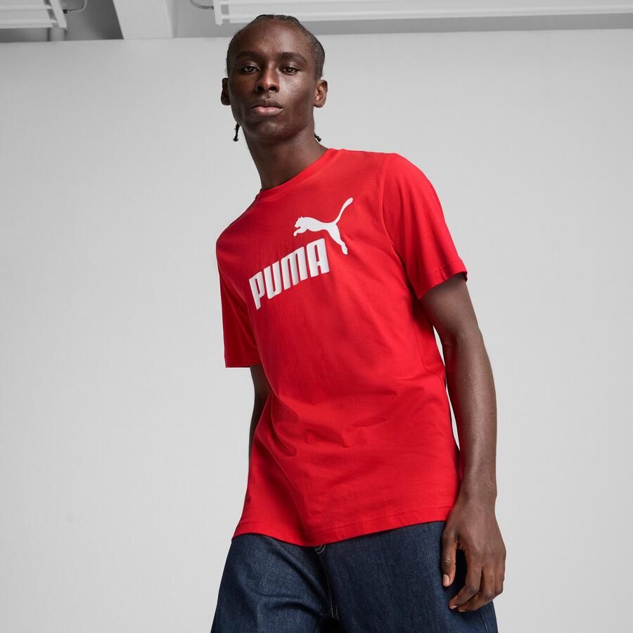 PUMA T-shirt ESS NO. 1 LOGO TEE Basic heren T-shirt met logo - Foto 3